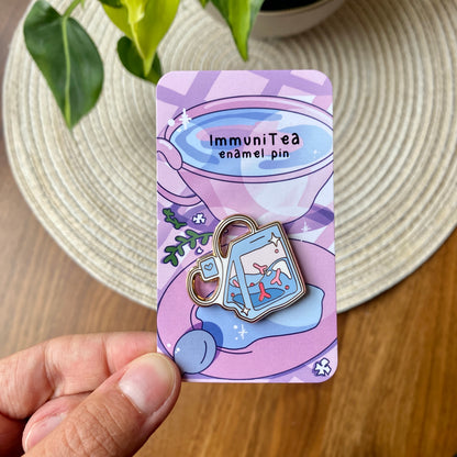 ImmuniTEA enamel pin