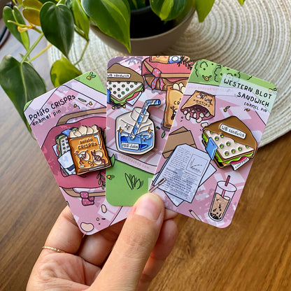 Lab picnic enamel pin set