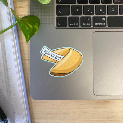 Research Fortune Cookie Vinyl Sticker