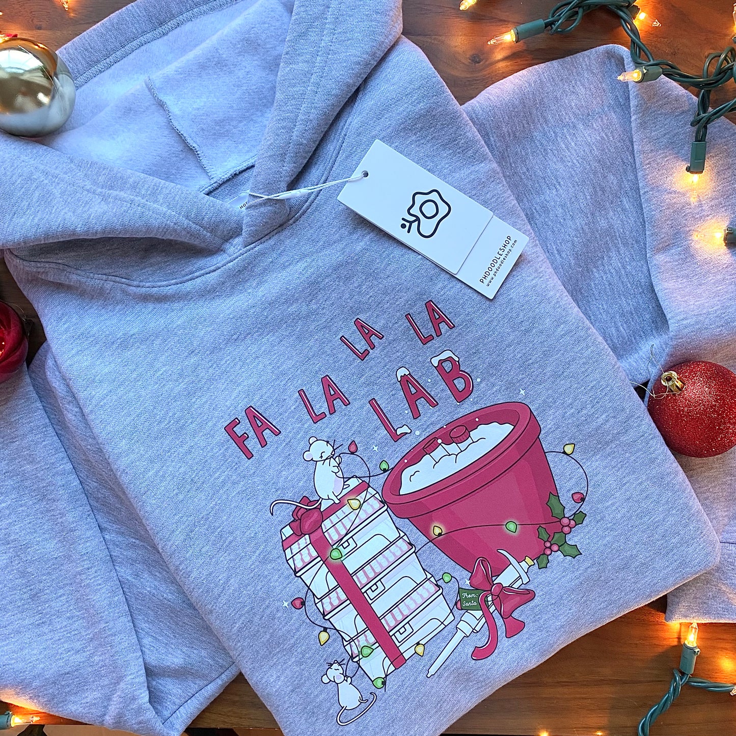 Fa La La La LAB Christmas Hoodie