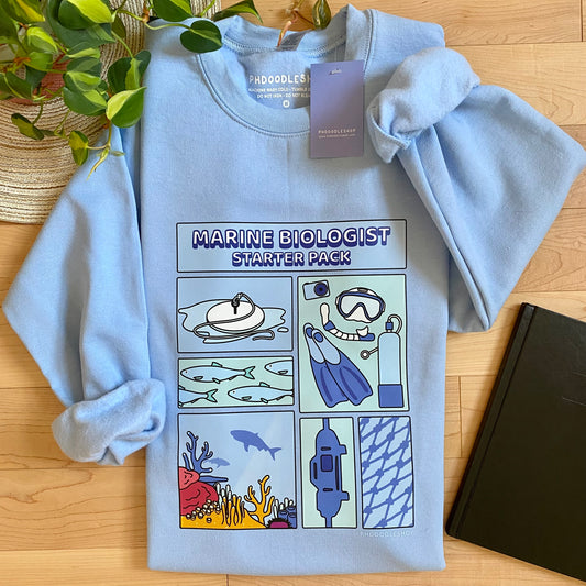 Marine Biologist Starter Pack Sweatshirt