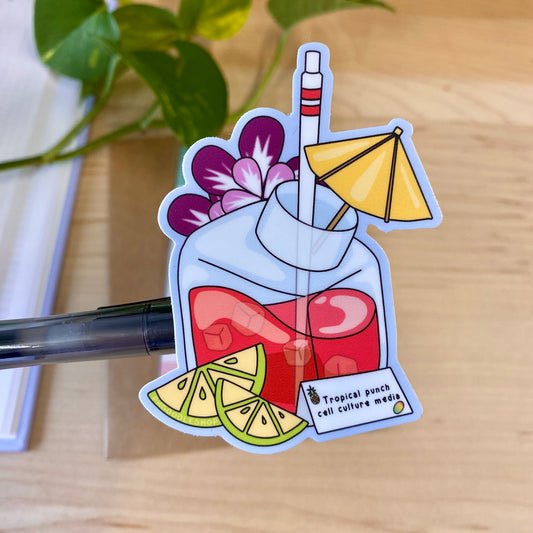 Cell Culture Tropical Punch Vinyl Sticker