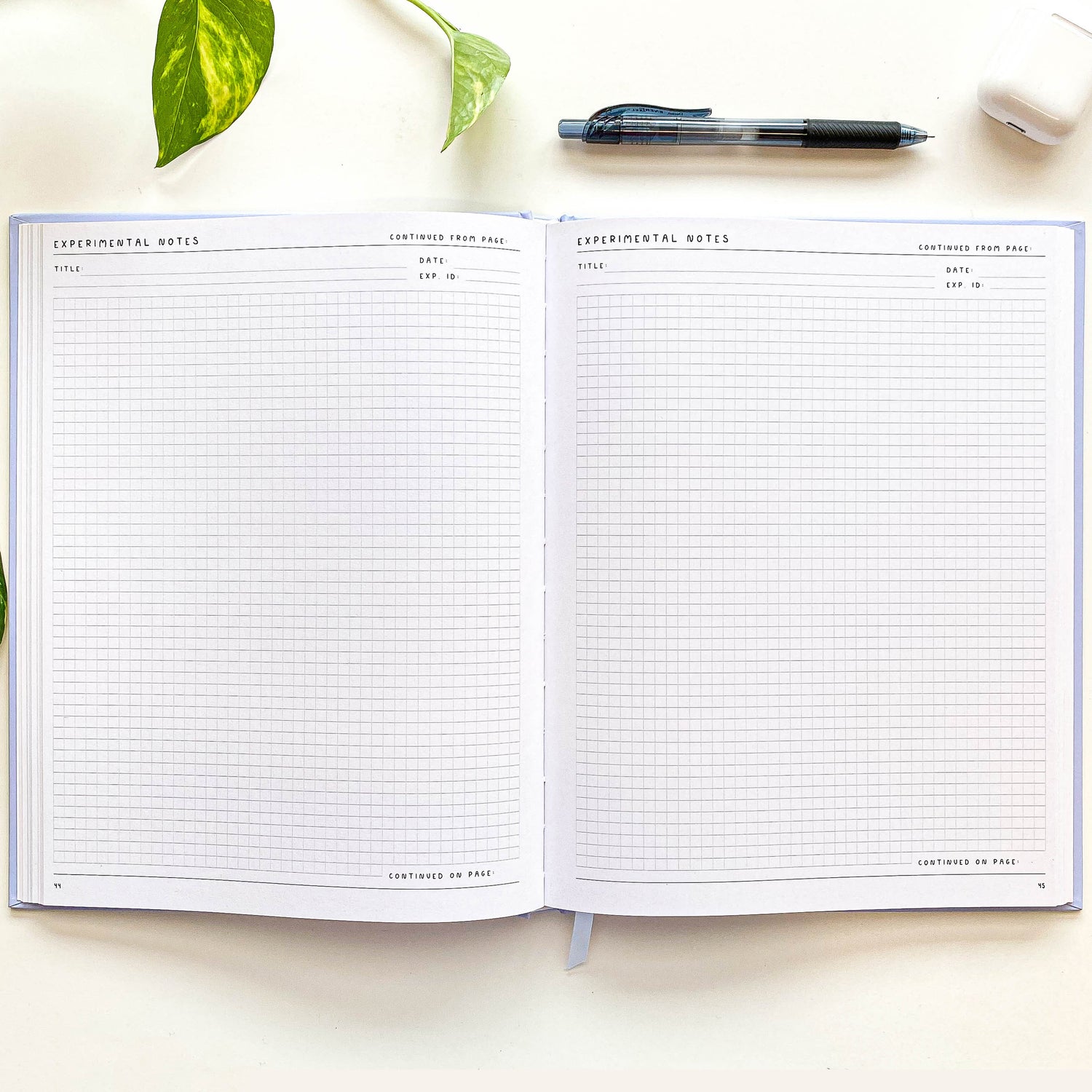 Laboratory Notebook Gridded