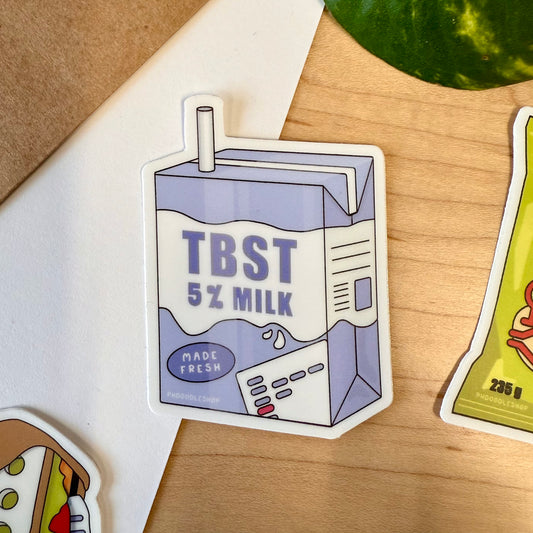 TBST 5% Milk Vinyl Sticker