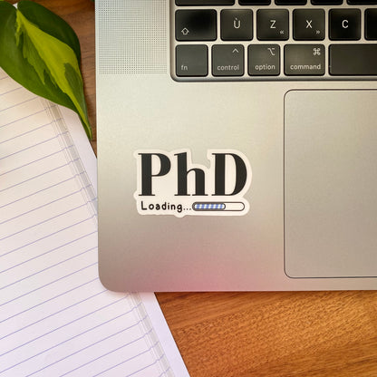 PhD Loading... Vinyl Sticker