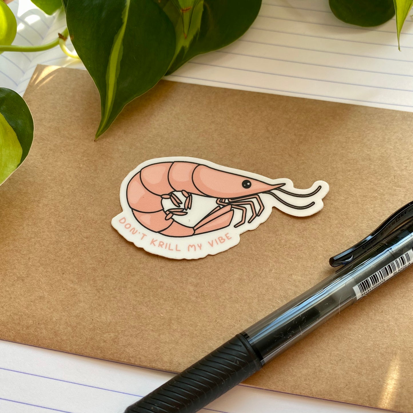 Don't Krill my Vibe Vinyl Sticker