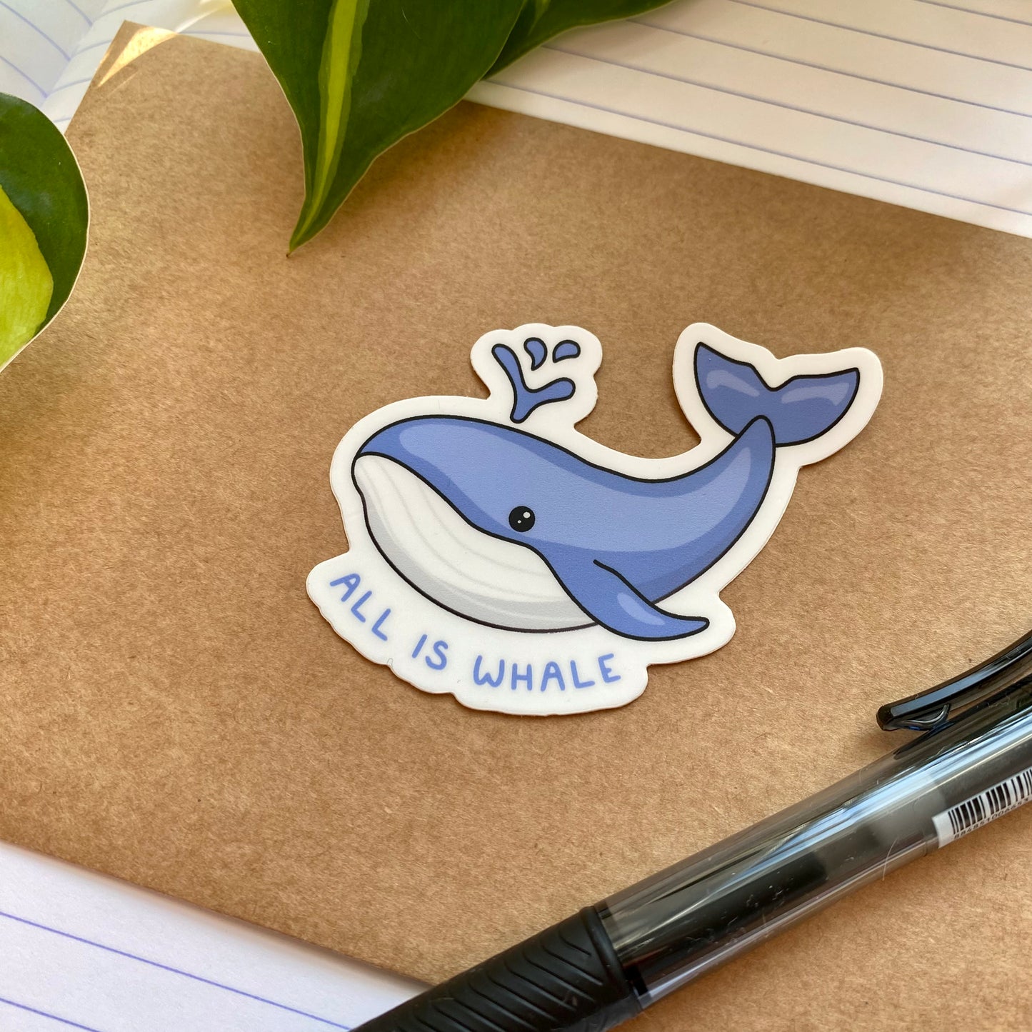 All is Whale Vinyl Sticker