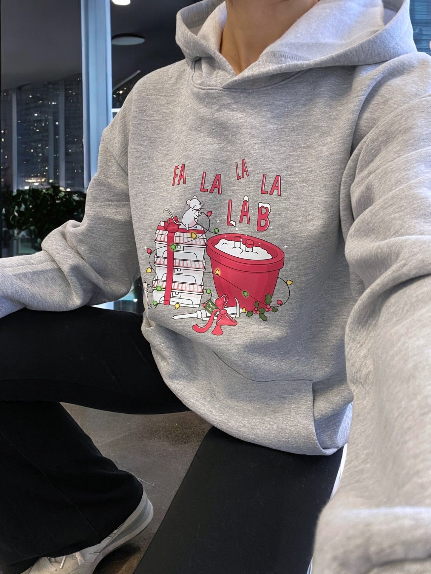 Fa La La La LAB Christmas Hoodie