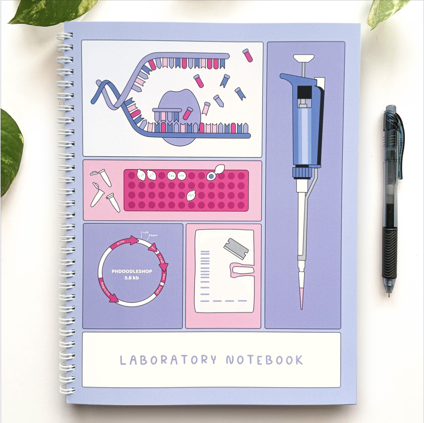 Molecular Biology Laboratory Notebook (Spiral)