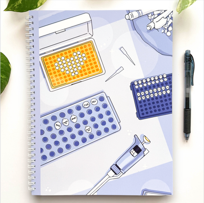 PCR Set Up Laboratory Notebook (Spiral)