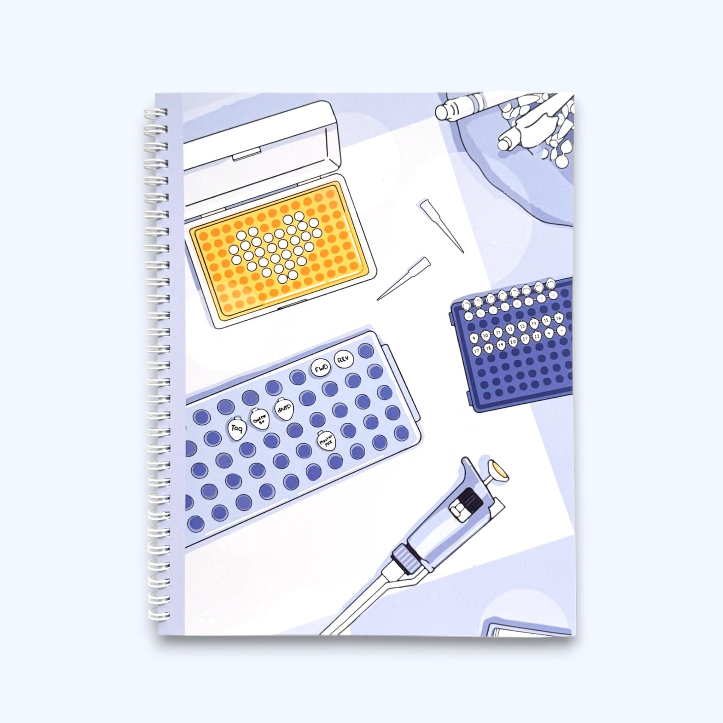 PCR Set Up Laboratory Notebook (Spiral)