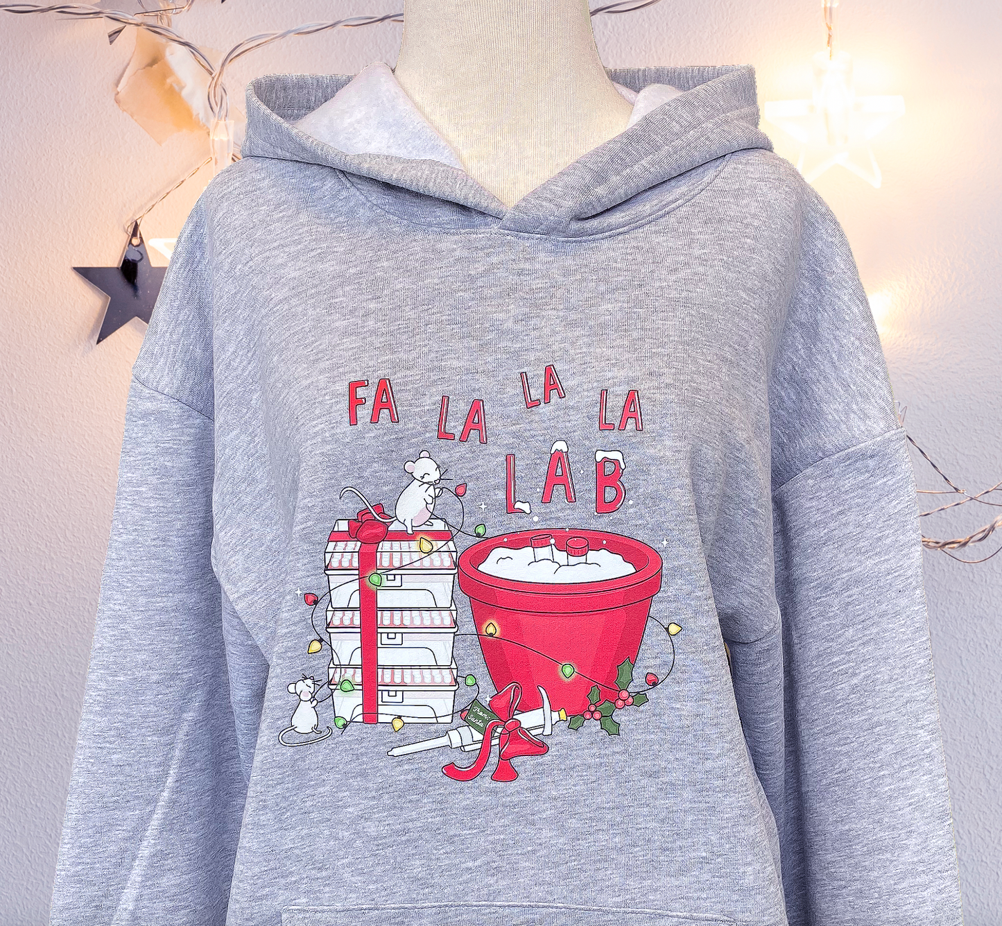 Fa La La La LAB Christmas Hoodie