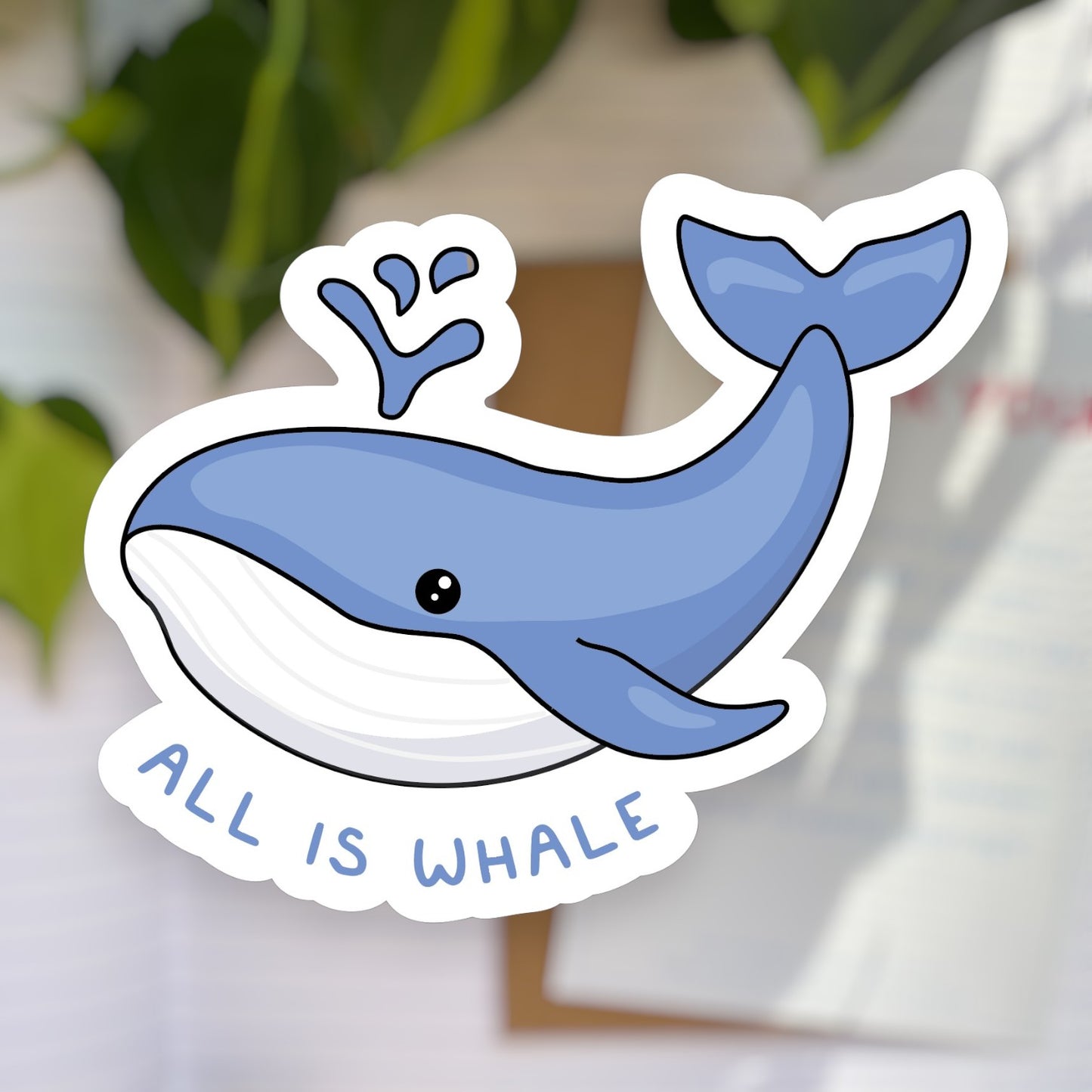 All is Whale Vinyl Sticker