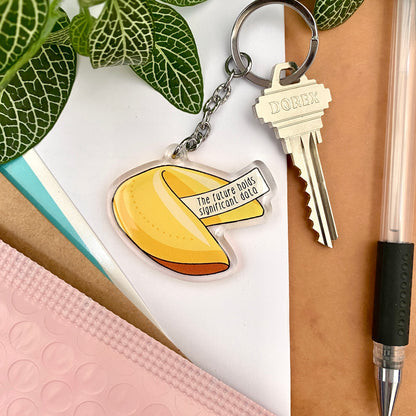 Fortune Cookie Acrylic Keychain