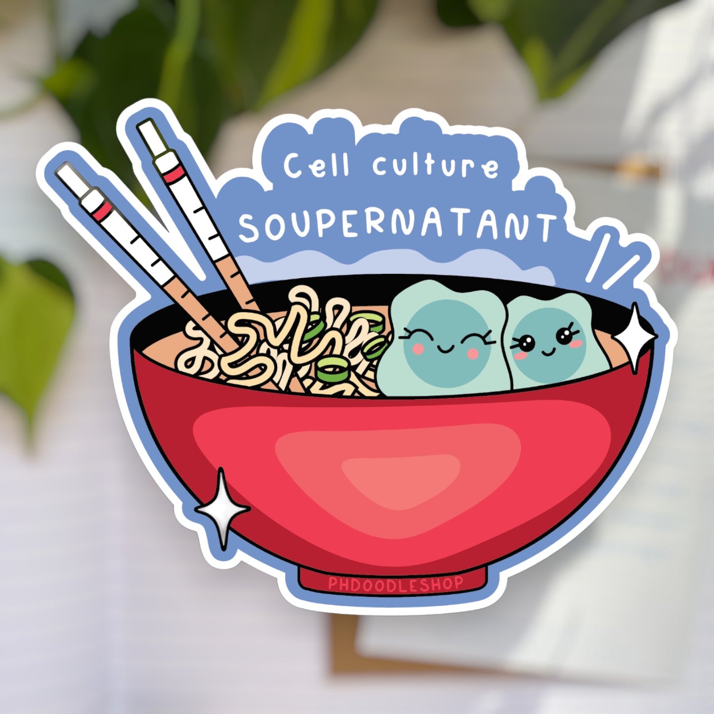 Cell Culture Soupernatant Vinyl Sticker