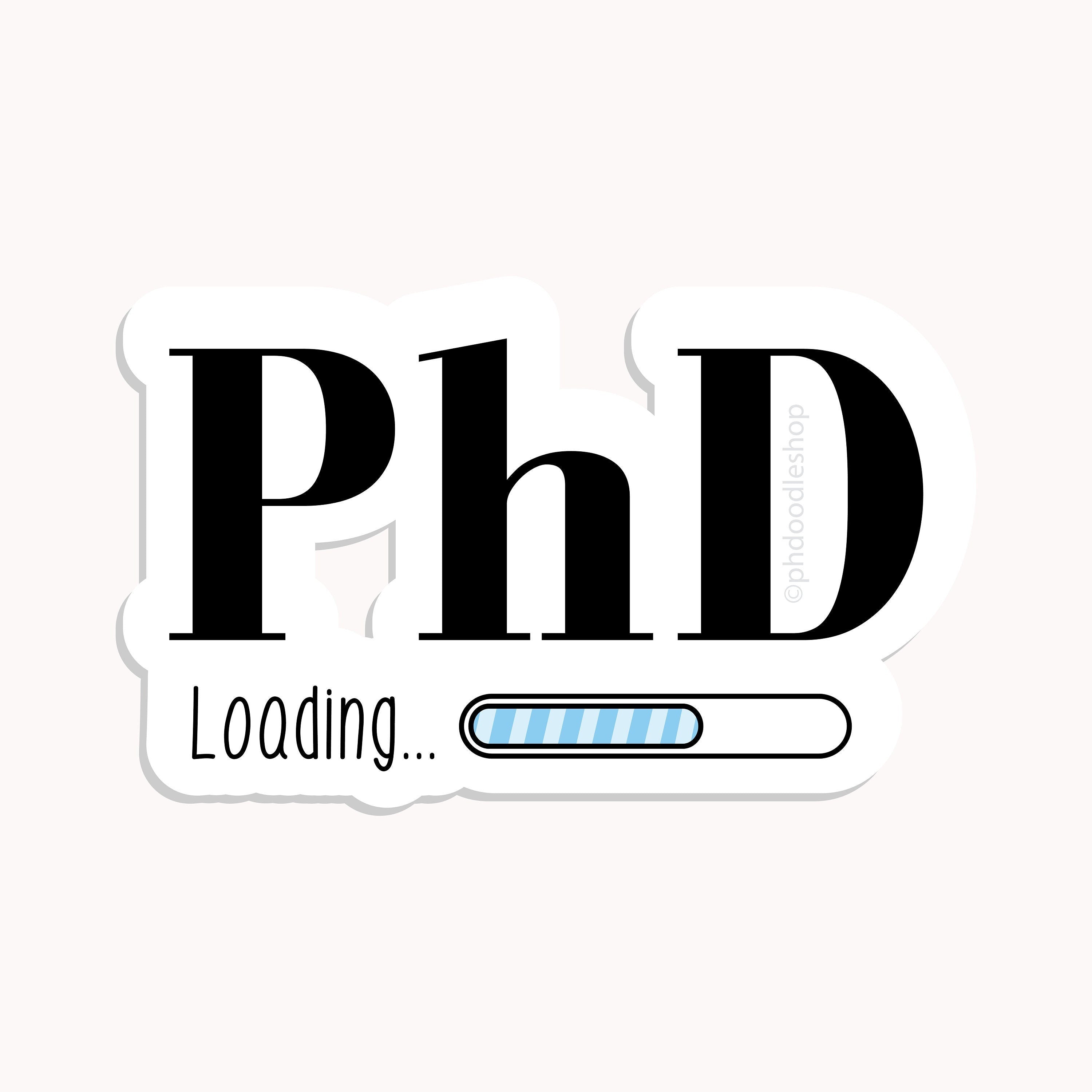 phd custom stickers